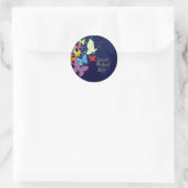 Sticker Rond PixDezines Fluttering par (Sac)