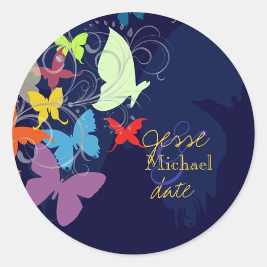 Sticker Rond PixDezines Fluttering par (Devant)