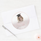 Sticker Rond PixDezines Graduation/Marbre+Pinceau (Enveloppe)