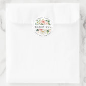 Sticker Rond PixDezines H2 Blush Roses de mariage Faveurs (Sac)