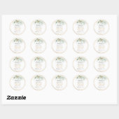 Sticker Rond PixDezines H2 Vert Eucalyptus Communion Sainte (Feuille)