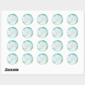 Sticker Rond PixDezines hibiscus/do-it-yourself couleur arrière (Feuille)