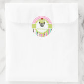 Sticker Rond PixDezines keylime tourne cupcake/do-it-yourself c (Sac)