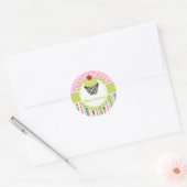 Sticker Rond PixDezines keylime tourne cupcake/do-it-yourself c (Enveloppe)