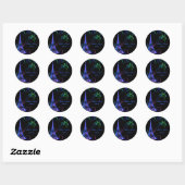 Sticker Rond PixDezines la tour eiffel/paris (Feuille)
