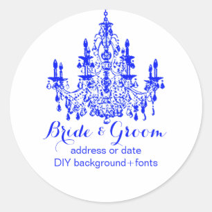 Sticker Rond PixDezines lustre bleu éblouissant