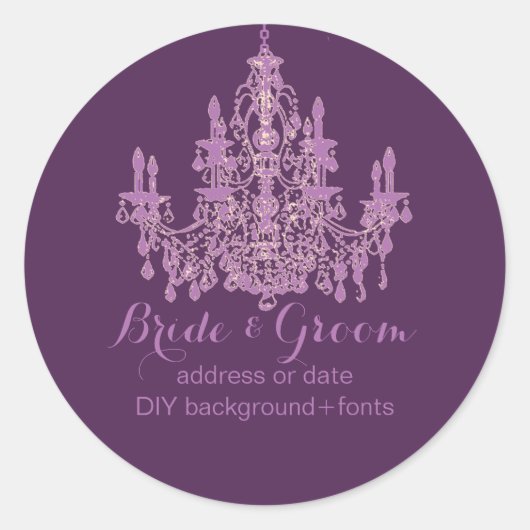 Sticker Rond PixDezines lustre d'orchidées rayonnantes (Devant)