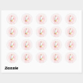 Sticker Rond PixDezines mariage gâteau/douche nuptiale/do-it-yo (Feuille)