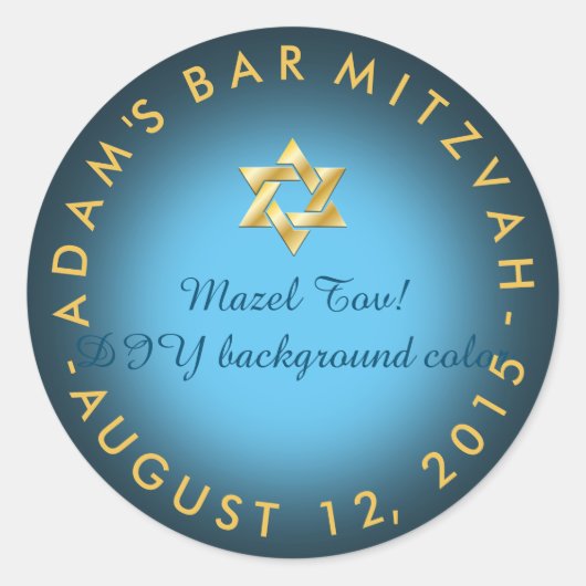 Sticker Rond PixDezines mitzvah/do-it-yourself couleur (Devant)