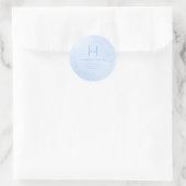 Sticker Rond PixDezines Monogram Iridescente Blue (Sac)