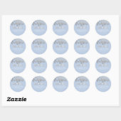 Sticker Rond PixDezines Olives/Faux Silver Foil/do-it-yourself  (Feuille)