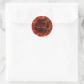 Sticker Rond PixDezines orange calla/do-it-yourself couleur arr (Sac)