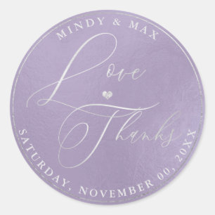 Sticker Rond PixDezines ROMANTIQUE SCRIPT LOVE+MERCI do-it-your