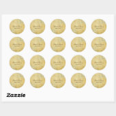 Sticker Rond PixDezines tourbillons crème vintages (Feuille)