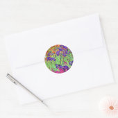 Sticker Rond PixDezines van gogh iris/st. remy (Enveloppe)