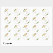 Sticker Rond PixDezines Verdure, Foliage Tropical (Feuille)