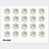 Sticker Rond PixDezines vintage hawaii/mauna lani (Feuille)