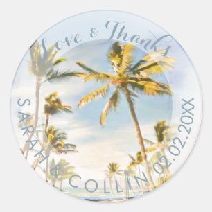 Sticker Rond PixDezines vintage hawaii/mauna lani