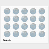 Sticker Rond PixDezines Willow/Faux Silver Foil/do-it-yourself  (Feuille)