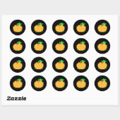 Sticker Rond Pixel 8 bits Arcade Video Jeu Correspondant Costum (Feuille)