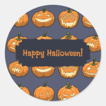 Pixel six Jack o'Lantern Citrouille Motif