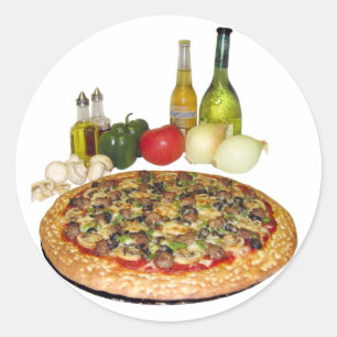 Sticker Rond Pizza