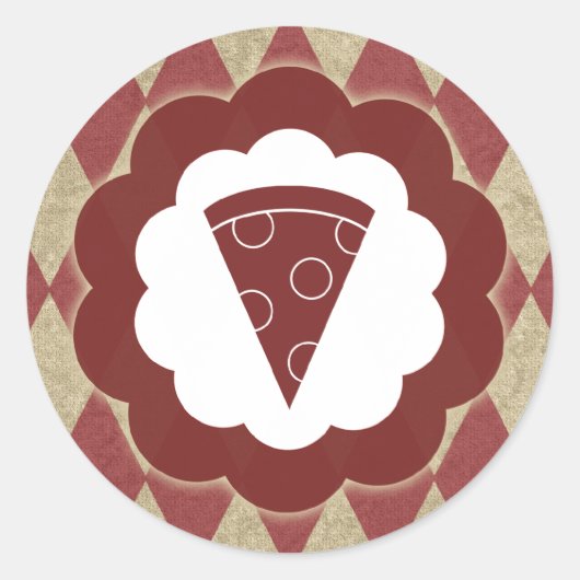 Sticker Rond pizza (Devant)