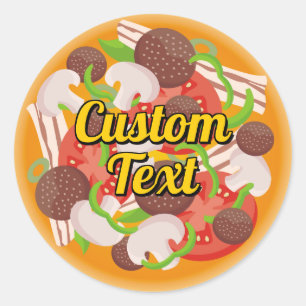 Sticker Rond Pizza