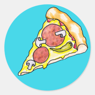 Sticker Rond Pizza