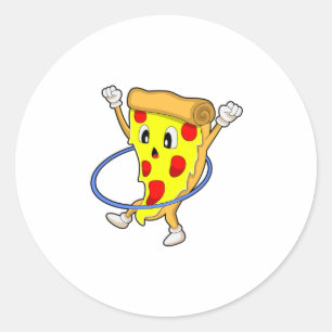 Sticker Rond Pizza à Fitness avec pneus Fitness.PNG
