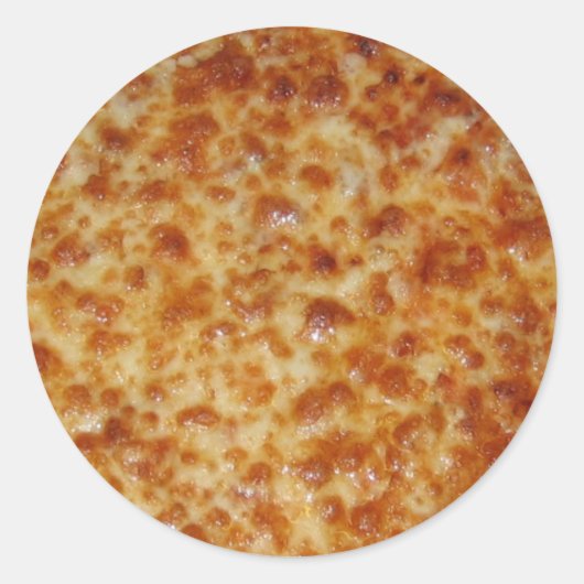 Sticker Rond Pizza au fromage (Devant)