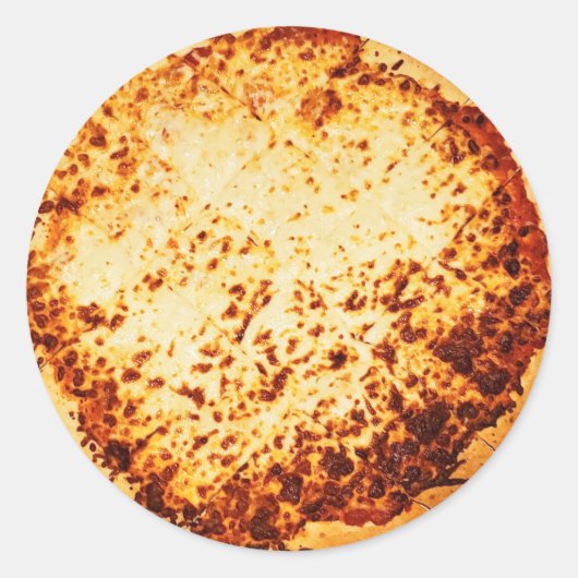 Sticker Rond Pizza au fromage (Devant)