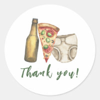 Pizza, Brebis et Diapers au Baby shower Merci