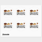 Sticker Rond Pizza carbs Donut Taco (Feuille)