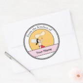 Sticker Rond Pizza Chef Art (Enveloppe)