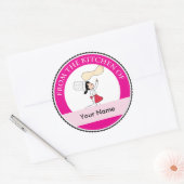 Sticker Rond Pizza Chef Art (Enveloppe)