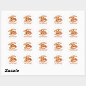 Sticker Rond Pizza De Style Chicago (Feuille)