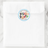 Sticker Rond Pizza De Style Moderne (Sac)