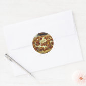 Sticker Rond Pizza Delicious (Enveloppe)