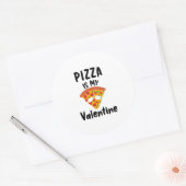 Sticker Rond Pizza Est Mon Cadeau Valentin Quarantaine Valentin (Enveloppe)