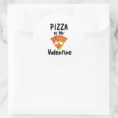 Sticker Rond Pizza Est Mon Cadeau Valentin Quarantaine Valentin (Sac)