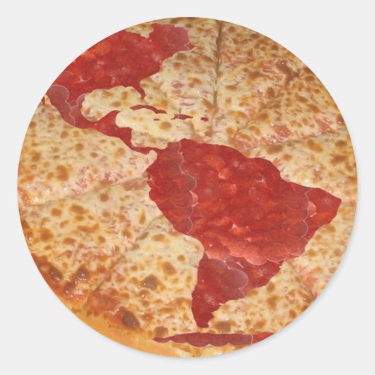 Sticker Rond Pizza Mondiale (Devant)