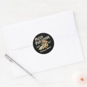 Sticker Rond Pizza Paradise (Enveloppe)