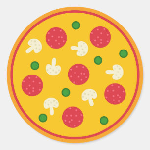 Sticker Rond Pizza Pie