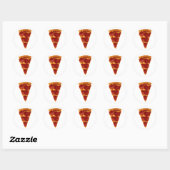 Sticker Rond Pizza Slice (Feuille)