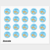 Sticker Rond Pizza Slices Pizza (Feuille)