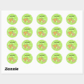 Sticker Rond Pizza Slices Pizza (Feuille)