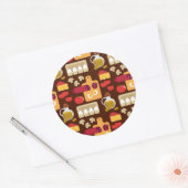 Sticker Rond Pizzas (Enveloppe)