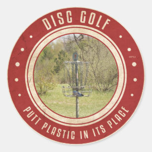 Sticker Rond Placer Le Plastique À Sa Place