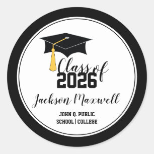 Sticker Rond Plafond de diplôme avec classe Tassel de 2023